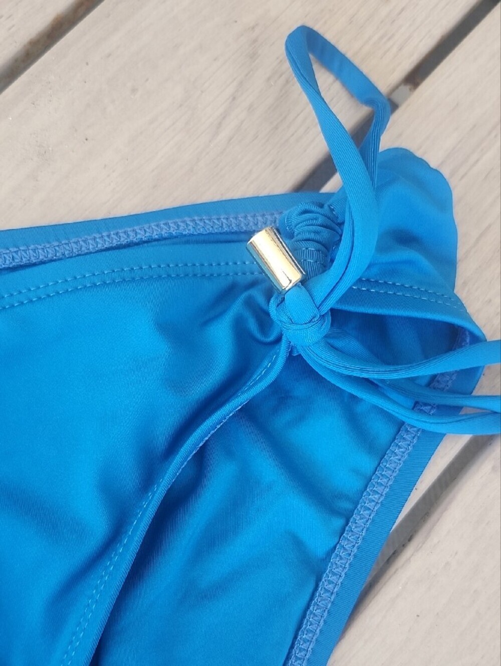 La Blanca Royal Blue Side-Tie Bikini Bottom - Picture 3 of 8